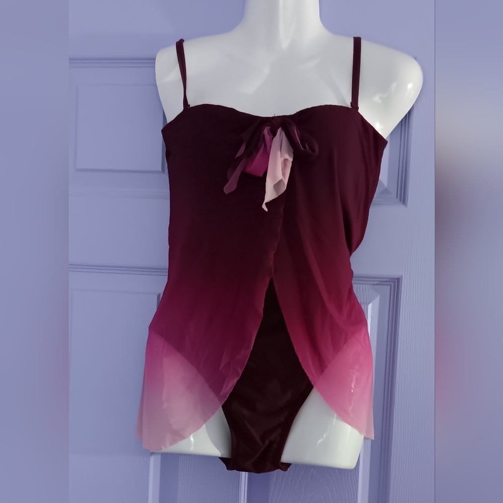 🩱HP! Island Waves | Ombré One Piece Womens Swimsuit Size 8